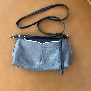 The Sak Blue Shoulder Bag with White Trim